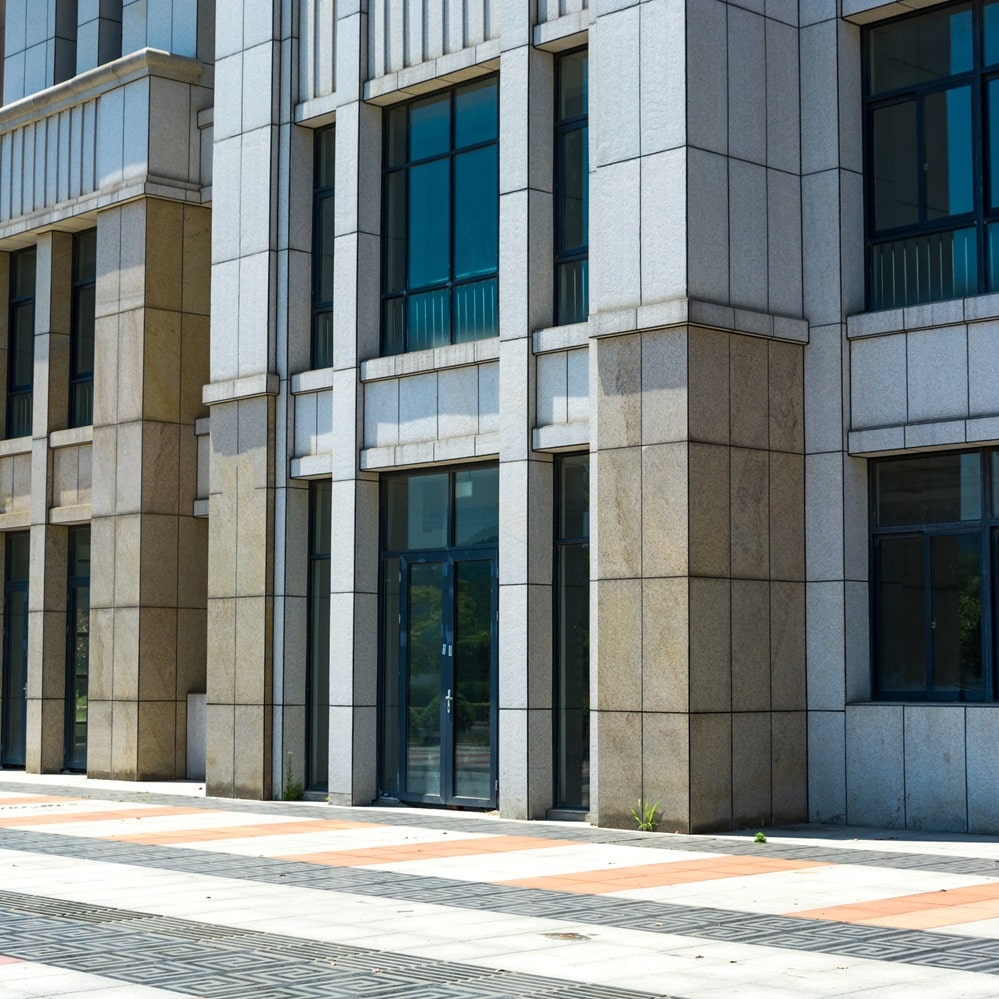 office building pressure washing